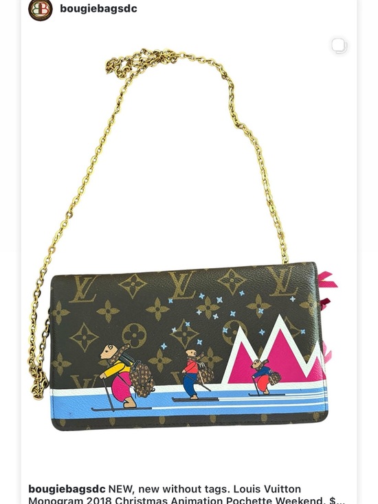 Louis Vuitton Handbags - Louis Vuitton Monogram 2018 Limited Edition Holiday Pochette Weekend COA NEW